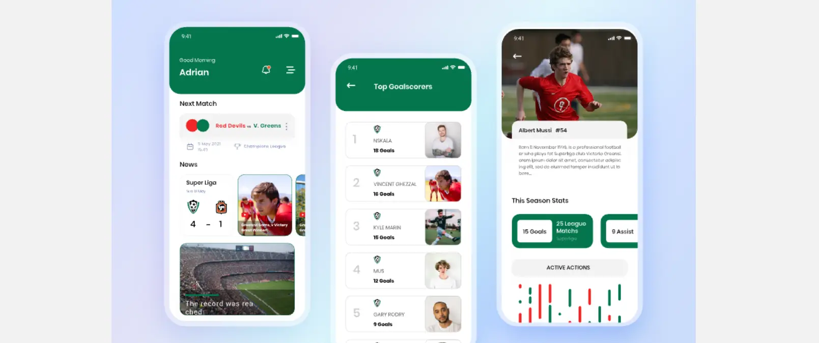  足球APP界面设计模板 _导航APP界面设计模板 _app软件页面模板源码