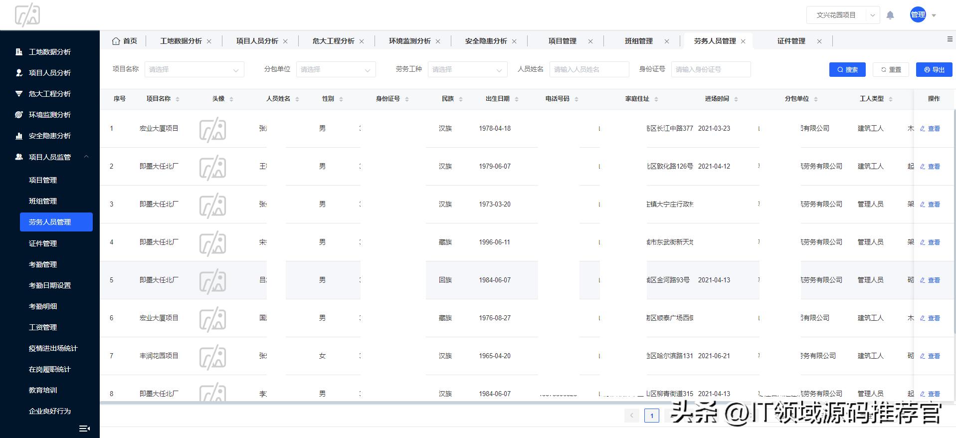 Java Spring Cloud UniApp_智慧工地管理云平台源码_hr人力资源软件源码
